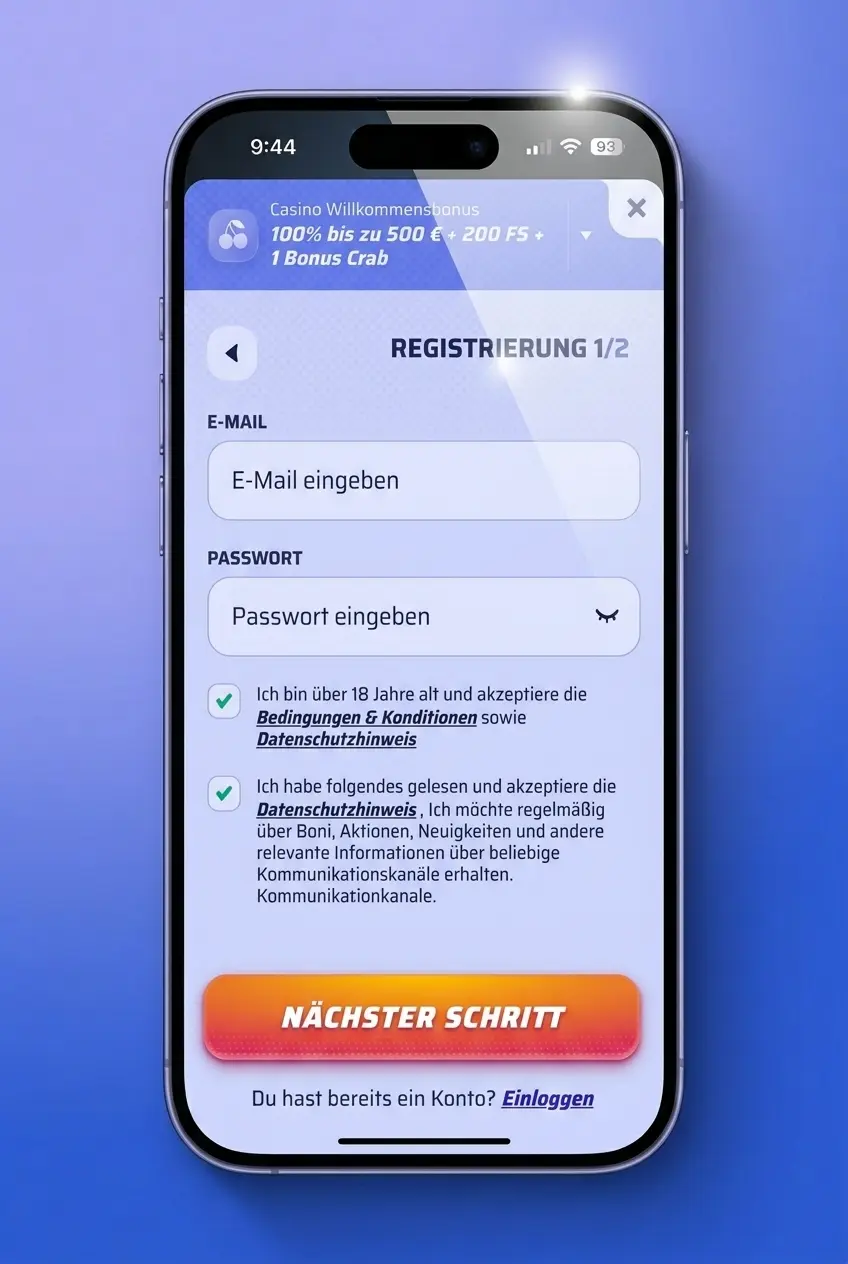 Spinrollz Casino Registrierung und Spielstart