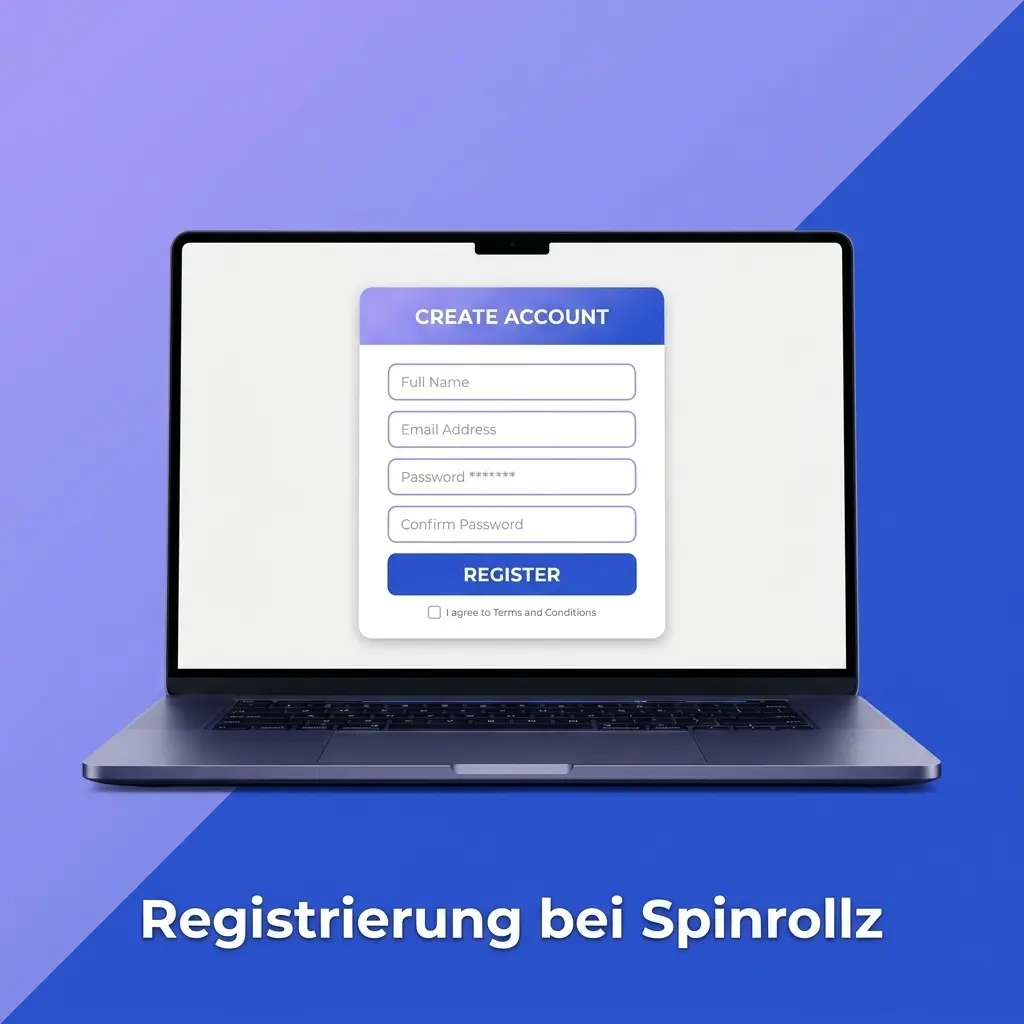 Registrierung bei Spinrollz Konto erstellen