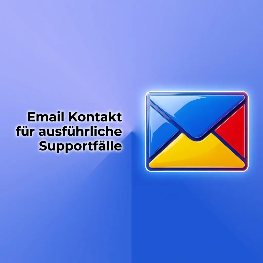 Email Support für ausführliche Supportfälle