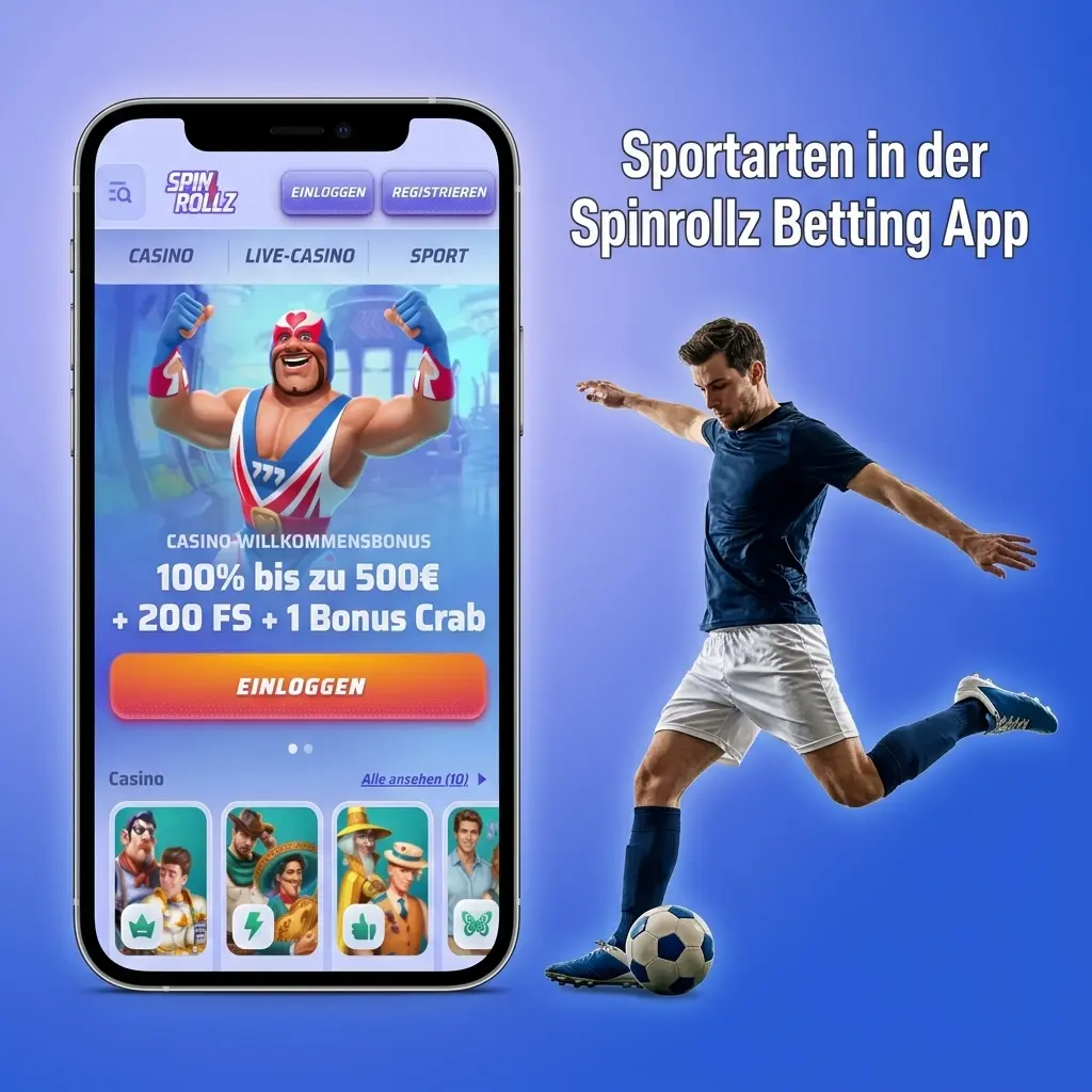 Sportarten in der Spinrollz Betting App
